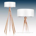modern chrome floor lamp/modern wooden floor lamp